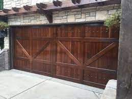 Custom wood garage doors and panels. Gabriel Design 9 X 8 Barn Style Custom Mahagoni Holz Garagentor Ebay