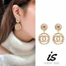 Maybe you would like to learn more about one of these? Anti Karat Anting Korea Fashion Pesta Import Aksesoris Perhiasan Wanita Chanel Earrings Gold Shopee Indonesia
