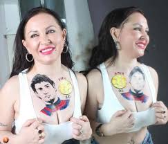 Lionel messi is one of the greatest, if not the greatest, footballer ever! Image Busty Ukrainian Actress Gets Weird Lionel Messi Tattoo Across Her Chest Caughtoffside