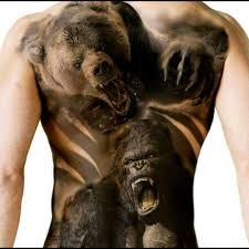 Who will win in a real fight between tiger vs lion? Blackwork Bear Gorilla Gorilla Tattoo Bear Tattoos Cool Forearm Tattoos