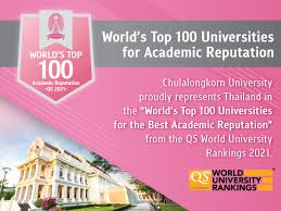 Chula Makes It To World S Top 100 Universities For Academic Reputation In Qs World University Rankings 2021 Qs Wownews