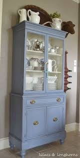 Paints with glossier finishes, like satin paint matte paint requires less coats than higher gloss paints and is easier to touch up. 150 China Cabinets Hutches Display Cases Chalk Paint Ideas Painted Furniture Redo Furniture Furniture