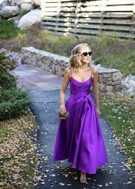 Fall Mountain Wedding Guest Purple Dress Memorandum Fancy Dresses Dresses Colored Wedding Dresses