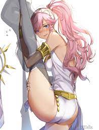 What challenge...? N-no! I was just...stretching... - OC Olivia fanart (I  pose balance challenge) [NSFW] : rfireemblem