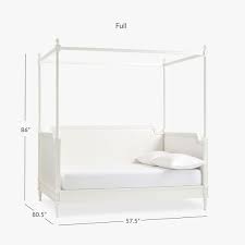 Royale home, white canopy set with top ties and tie backs, sheer, for all bed sizes by royale linens, one. Colette Canopy Daybed Pottery Barn Teen