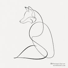Maybe you would like to learn more about one of these? Simple One Line Fox Tattoo Design Noon Line Art