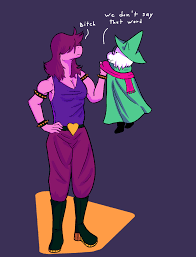 A typical Ralsei and Susie interaction (Art by TrickChord) : r/Deltarune