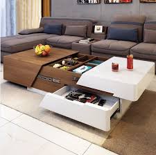 Modern Minimalist White Painted Coffee Table Tv Cabinet Combination Fashion Wood G Center Table Living Room Centre Table Living Room Coffee Table Design Modern