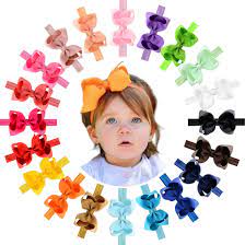 Hair accessories for toddlers come in cute colours and sweet icons like ice cream cones, ladybugs, and unicorns to spread some magic. Amazon Com Willingtee Baby Girls Headbands 4 5 Inch Grosgrain Ribbon Hair Bows Elastic Headbands Hair Accessories For Newborns Baby Girls Infants Toddlers 20 Colors Baby