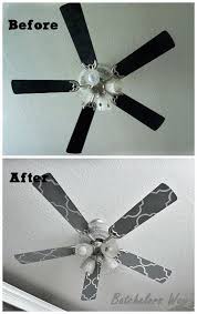 Batchelors Way Office Redo Custom Ceiling Fan Blades Ceiling Fan Blades Ceiling Fan Makeover Decor