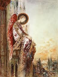 Watercolor Painting Angel Traveller By Gustave Moreau Stunning Art Piece Watercolor Angel Art Art Art Prints