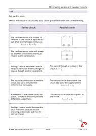 Do you think holiday lights are an. Comparing Series And Parallel Circuits
