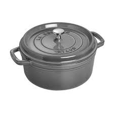 Staub Cast Iron 4 Qt Round Cocotte In 2020 Staub Enameled Cast Iron Cookware Cast Iron