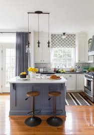 White kitchen cabinets are currently more popular than dark cabinets, but the darker look is other traditional lighting options are also a good idea, pendant lights over an island or recessed lights personalized design service for your kitchen cabinets. 22 Contrasting Kitchen Island Ideas For A Stand Out Space Better Homes Gardens