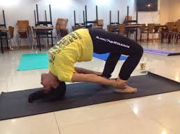 From My Yoga Class For Corporate Chatush Padasana Or Four Footed Pose Get More Details About It At Www Facebook Com Yogawithastrid Fitness Wellne