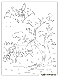 Halloween bats coloring pages are a fun way for kids of all ages, adults to develop creativity, concentration, fine motor skills, and color recognition. Free Bats Coloring Pages For Download Printable Pdf