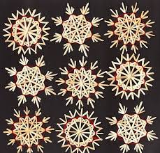straw stars knutselen met rietjes kerst knutselen kerststerren