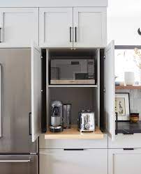 Kitchen Appliance Garage With Accuride Pocket Doors Kitchen Appliance Storage Kitchen Appliance Garage Kitchen Design