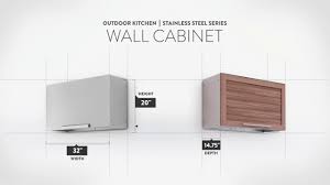 Stainless steel kitchens for indoor and outdoor. Outdoor Kitchen Stainless Steel Wall Cabinet Youtube