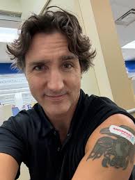 Justin Trudeau's message to his fans Got my flu shot and COVID-19 vaccine  today. It's a simple way to protect yourself, your loved ones, and our  health care workers. If you haven't
