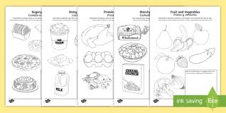 Eating a healthy snack before grocery shopping makes you more likely to buy healthy food at the store. Healthy Eating Coloring Pages English Spanish