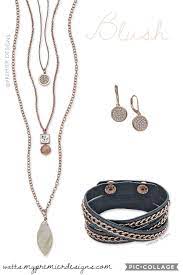 Blush Necklace And Earrings With The On The Edge Bracelet By Premier Designs See These And More At Watts Mypre Blush Necklace Necklace Premier Designs