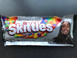 Here, he lifts a barbell 4of10marshawn lynch lifts a barbell filled with skittles above his head during a commercial shoot. Matt Schneidman On Twitter For Media Members At Tonight S Game Marshawn Lynch S New Customized Skittles Pack