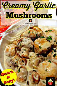Creamy Garlic Mushrooms This Is A Very Quick Easy And Delicious Recipe Perfect As A Side Serve On Toast Fo Creamy Garlic Mushrooms Garlic Mushrooms Recipes
