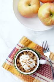 Easy Microwave Apple Crisp In A Mug Recipe Microwave Apples Microwave Apple Crisps Apple Crisp