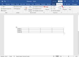 Work 2 Cara Mengatur Baris Dan Kolom Tabel Pada Microsoft Word