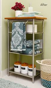 Learn How To Transform A Grundtal Cart From Ikea Into A Beautiful Bamboo Topped Shelving Unit For The Bathroom Hack Ho Diy Bathroom Decor Ikea Ikea Hack