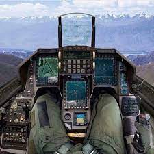 But looking around your cockpit and situational awareness in general is problematic when engaged in a dogfight. F 16 Fighting Falcon Cockpit View Avion De Chasse F 16 Simulateur De Vol