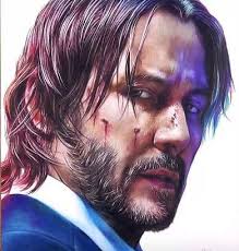 How to draw John Wick (Keanu Reeves)