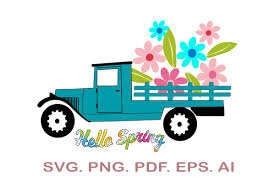 Download Hello Spring Truck Svg Graphic By Narcreativedesign Creative Fabrica