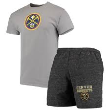 Lbj takes giannis with no. Concepts Sport Denver Nuggets Graycharcoal Pitch T Shirt Shorts Set