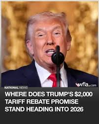 National Economic Council Director Kevin Hassett said over the weekend that  he expects President Trump to back legislation that would send out $2,000  checks to most Americans.  https://www.wfla.com/news/national/where-does-trumps-2000-tariff-rebate ...