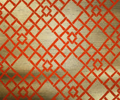 1970 S Vintage Wallpaper Burnt Orange Flocked Lattice On Metallic Gold Background On Etsy 19 14 Flock Wallpaper Vintage Wallpaper Vintage Wallpaper Patterns
