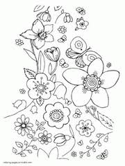 Supercoloring.com is a super fun for all ages: Spring Coloring Pages Free Printable Sheets For Kids