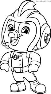 Jett and his friends rush to help. Brody Puffin From Top Wing Coloring Page Coloringall