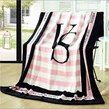 Victoria Secret Blanket Throw Or Bag Pink Blanket Victoria Secret Pink Baby Flannel