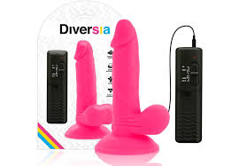 Diversia Flexible Vibrating Dildo Pink 17cm