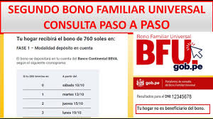 Consulta Paso A Paso 2do Bono Familiar Universal Youtube