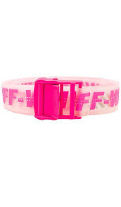 Off White Belt Pink Free Delivery Www Workscom Com Br