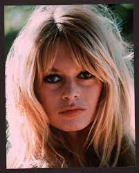 Brigitte Bardot 8x10 Color Photo Center Part Bangs Parted Bangs Brigitte Bardot Hair