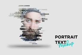 Text Portrait Mockup Text Portrait Portrait Photoshop Cs6