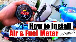 Installing Air Fuel Meter On Honda Supercub 50 Motorcycle Youtube