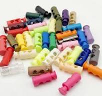 Colorful Plastic Cord Lock Double Hole Spring Toggle Stopper Drawstring  Cord Fastener for Backpacks Bags Shoelace and Clothing