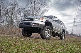 The exterior of this truck is finished. Toyota 4runner 3 Inch Suspension Lift Kit W V2 Shocks For 96 02 Toyota 4runner Rough Country 77170