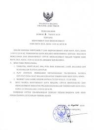Surat Edaran Walikota Malang Arsip Pemerintah Kota Malang