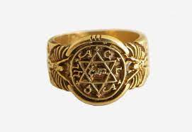 Anillo Del Rey Salomon Sello De Salomon Anillos De Oro Para Hombre